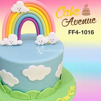 Single Tier Rainbow (Cake Avenue)