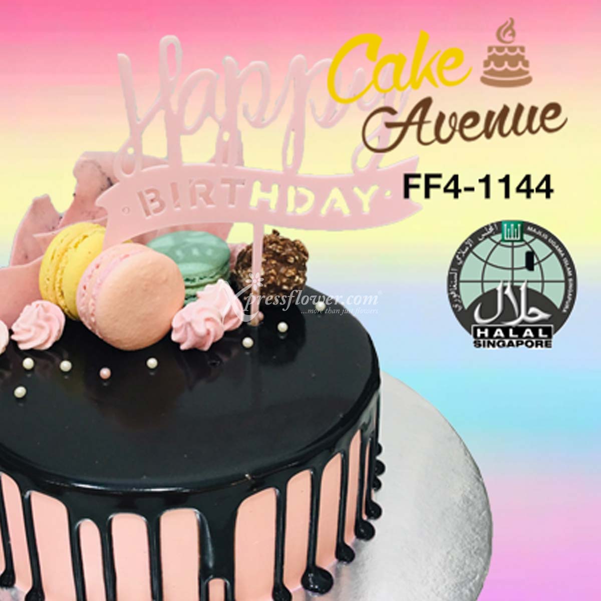 Happy Birthday - Pink (Cake Avenue)