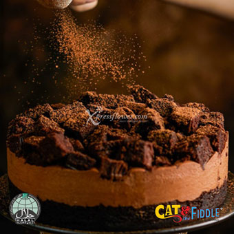 Naughty and Nice Devil's Chocolate Cheesecake (Cat & The Fiddle)