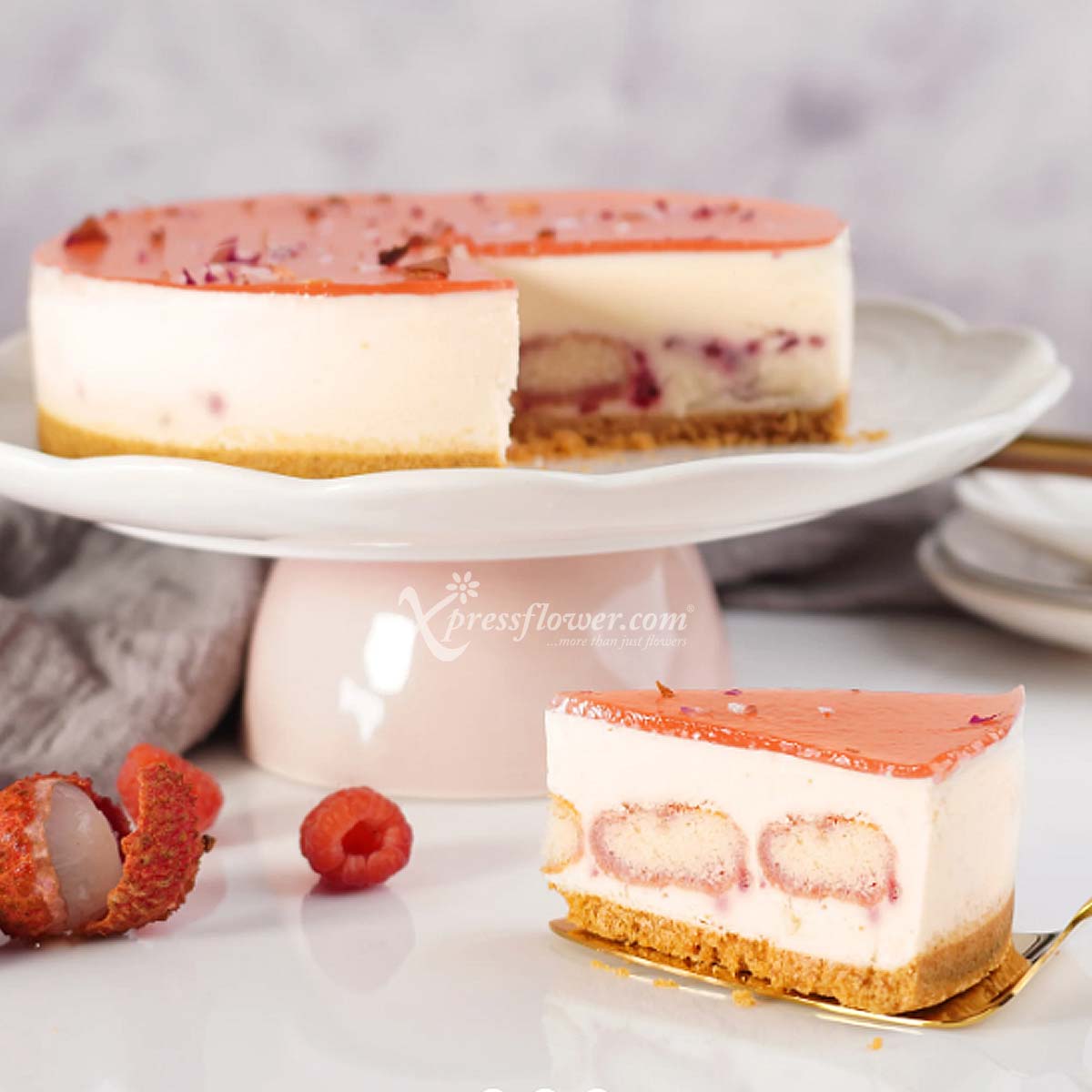 CFC2302 The Emperor’s Romance Luscious Lychee Cheesecake (Cat & The Fiddle) 1c