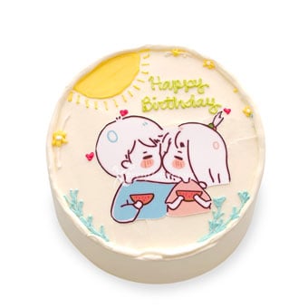 Summer Theme with Edible Couple Bento Cake (Cake Inspiration)