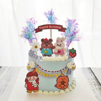 Animal Friends Topper Cake (Cake Inspiration)