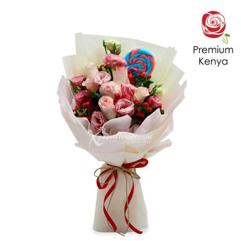 Online flowers bouquets and candy delivery Singapore