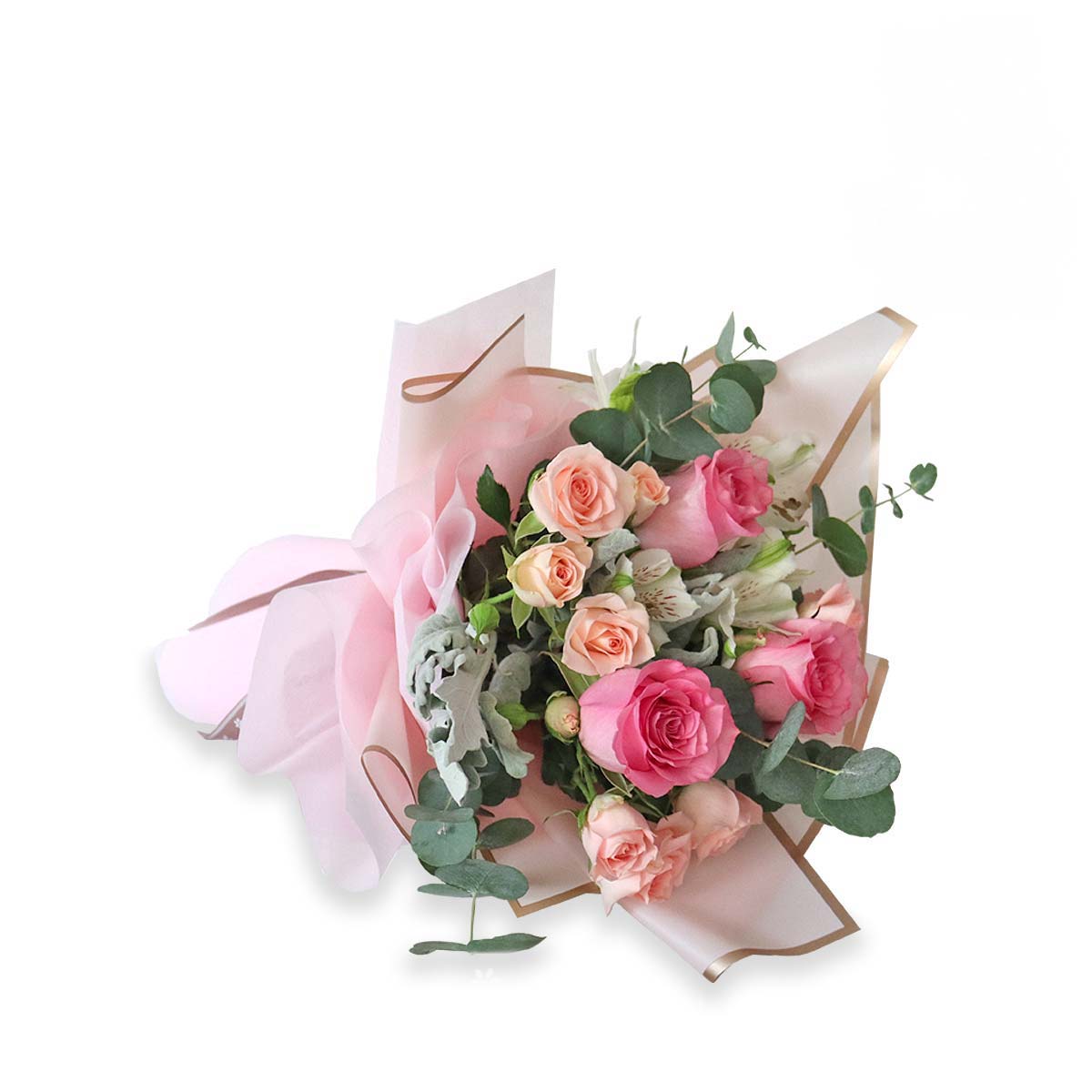 sbl2307 sweet romance 3 pink roses amp ferrero rochers 16pcs new 1b