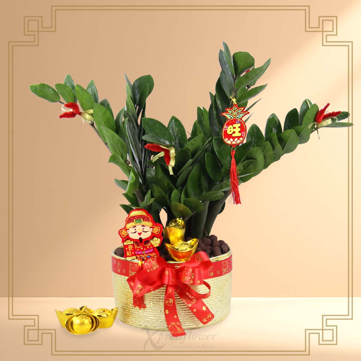 Huat Harvest  (Money Tree with God of Fortune)