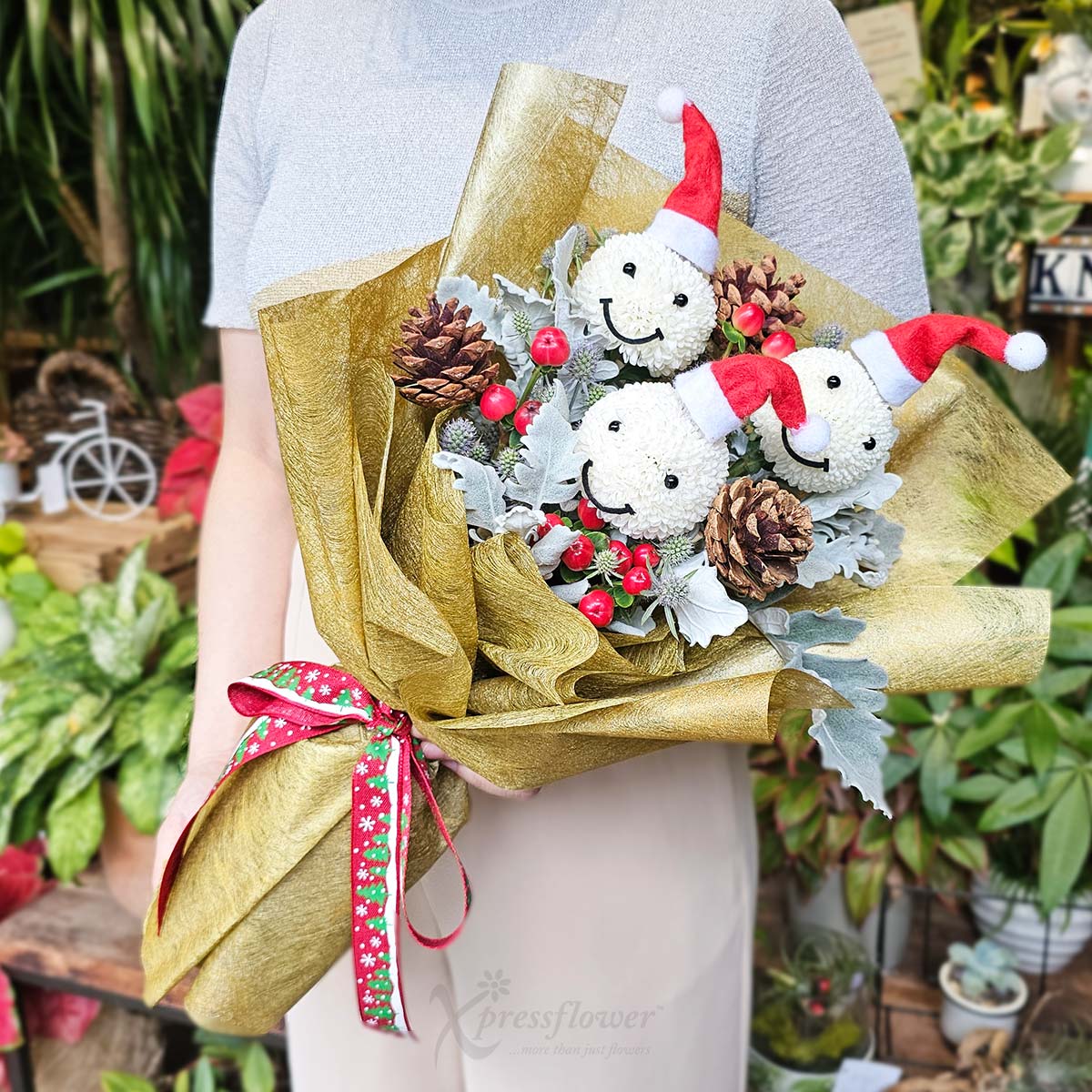 XMBQ2502 Jingle Joy 3 White Pong Pongs 3a