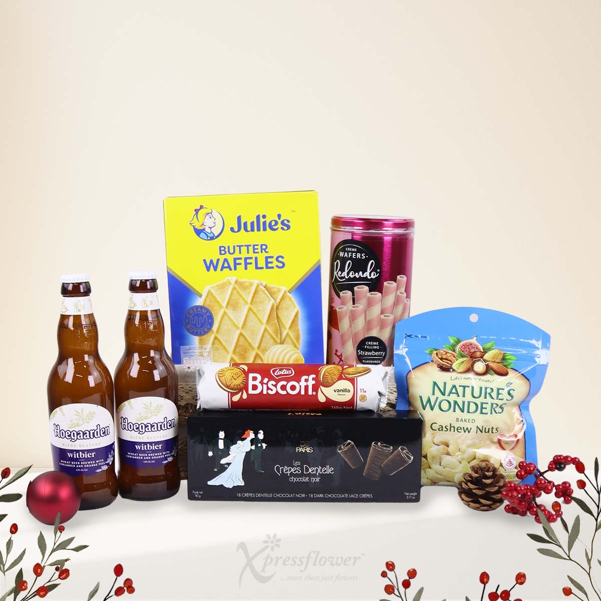 XMGH2590 Holiday Toast Christmas Gift Basket 1b