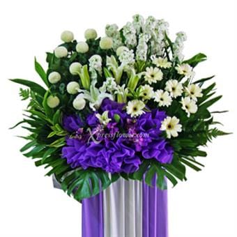 Charming Consolation (Funeral Condolence Flower Wreath)