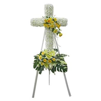 Thoughts & Prayers (Funeral Condolence Flower Wreath)