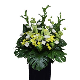 Sending You Strength (Funeral Condolence Flower Wreath)