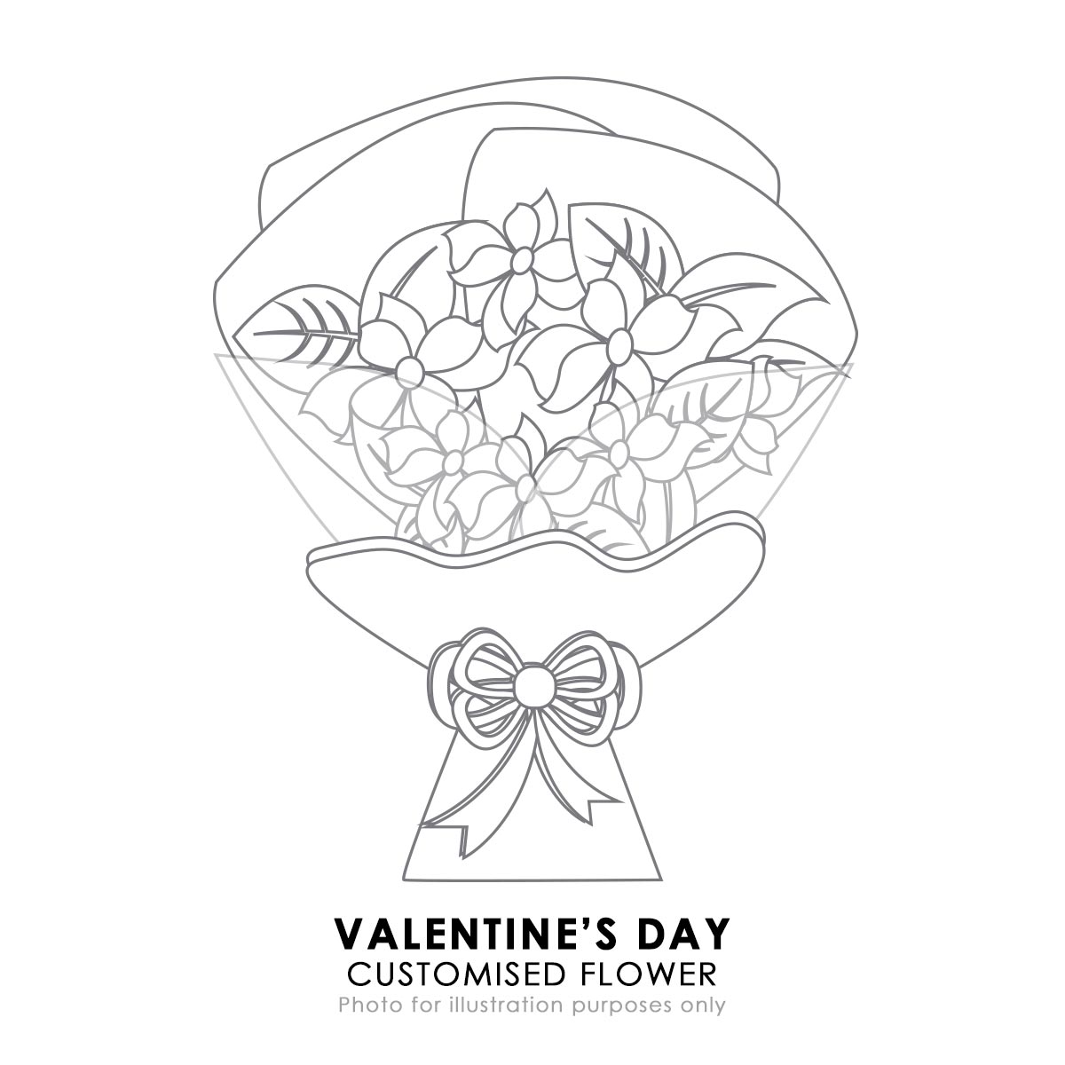 Customised Vday Flowers 2025