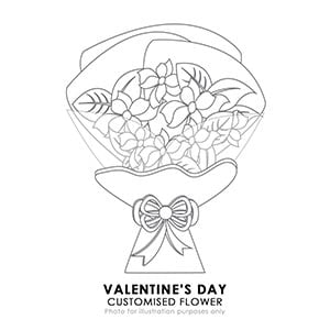 Customised Vday Flowers 2025