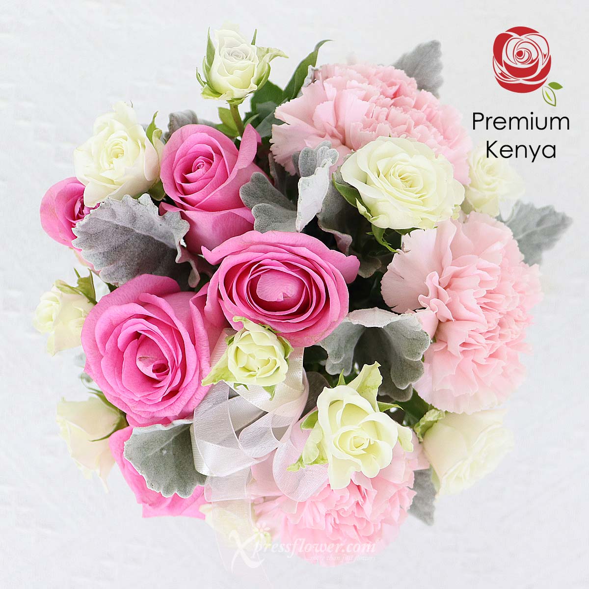 DSAR2304 Hypnotic Nurture (Pink Roses & Carnations Disney Flower Arrangement) 1b