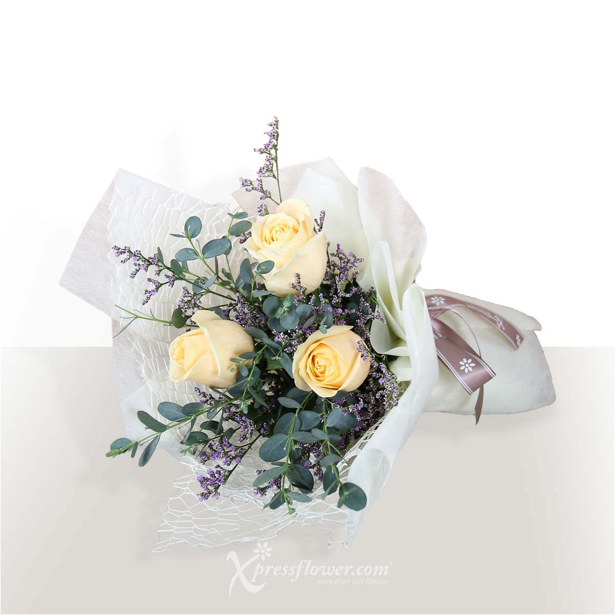 st2201 sincere devotion 3 Champagne Rose with Mickey Minnie Soft Toy 1c