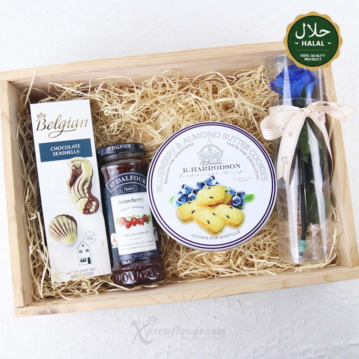 FD2402_Savoury Bloom (Preserved Rose with Sweet Treats - Father