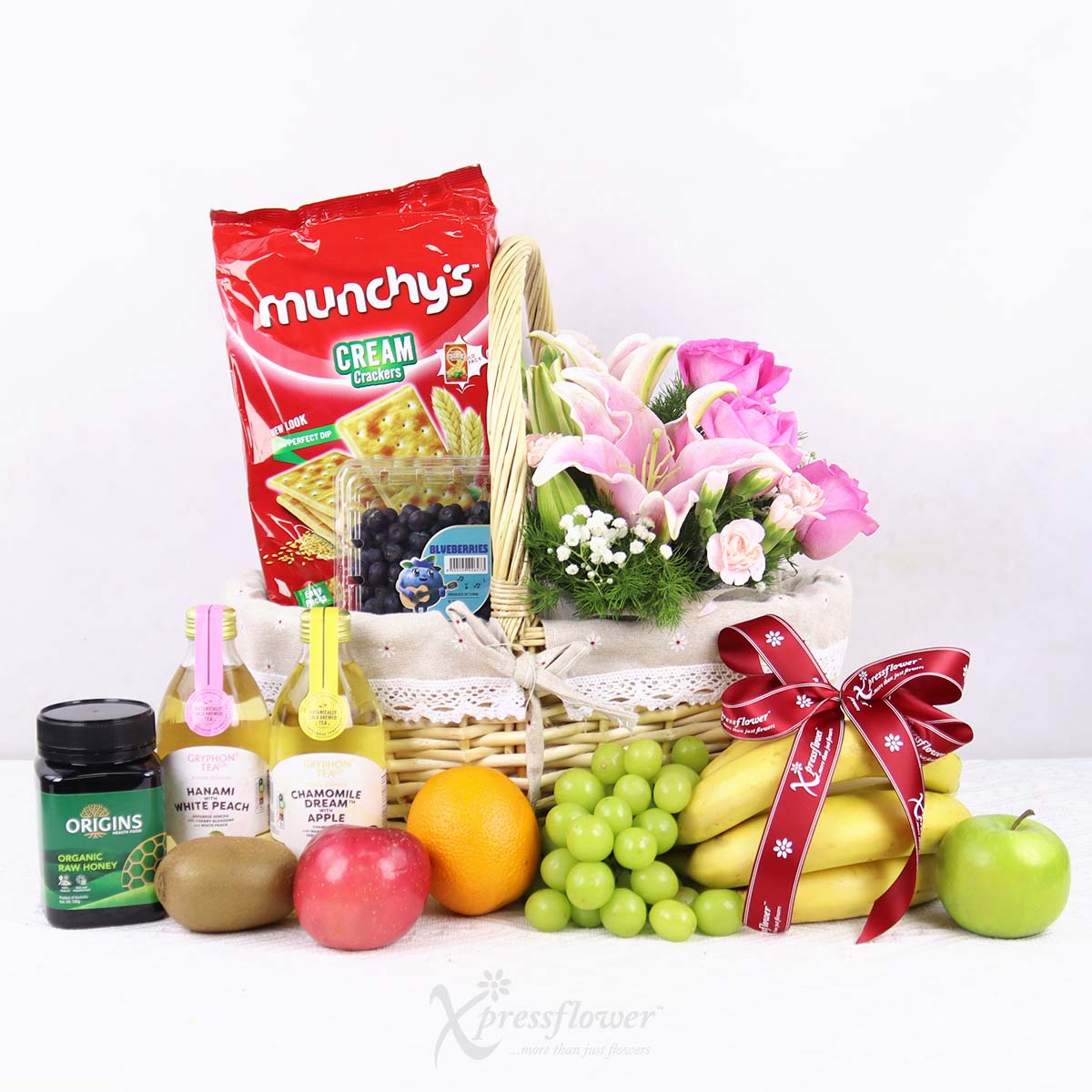 FH2511 Kind Bloom Fruits Food with Floral Arrangement 1b