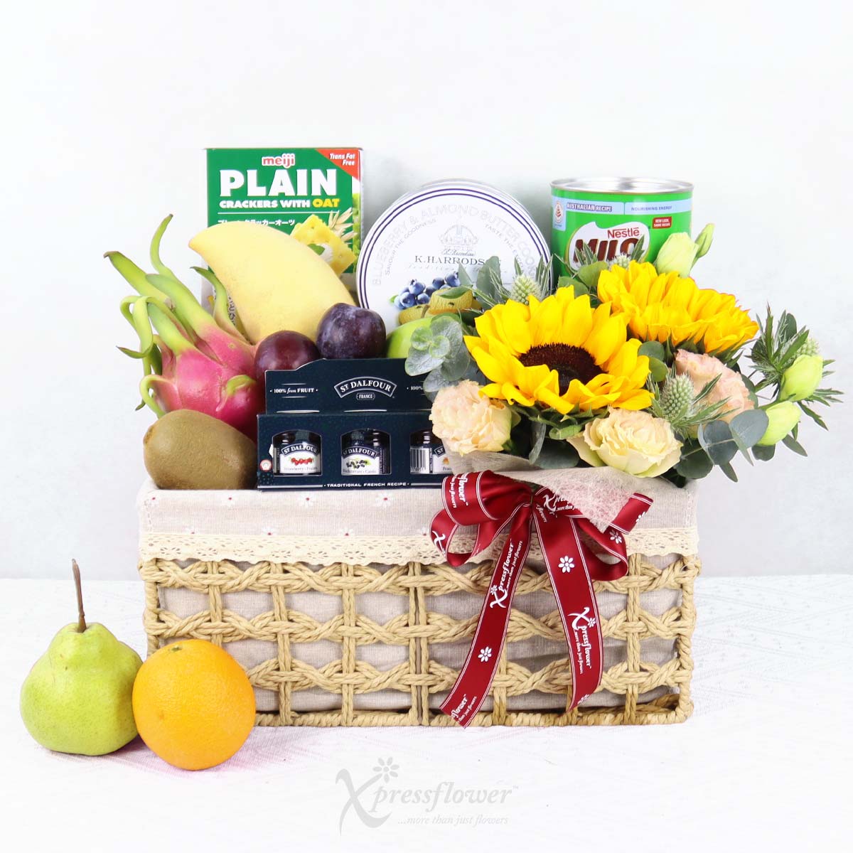 Nostalgia Treats (Fruits & Food with Floral Arrangement)