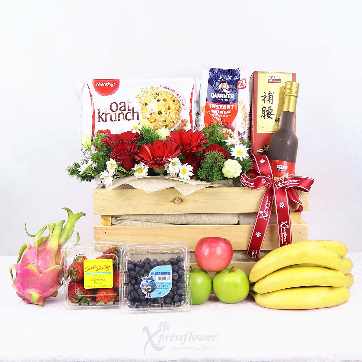 FH2514 Wellness Luxe Fruits & Food with Floral Arrangement 1b