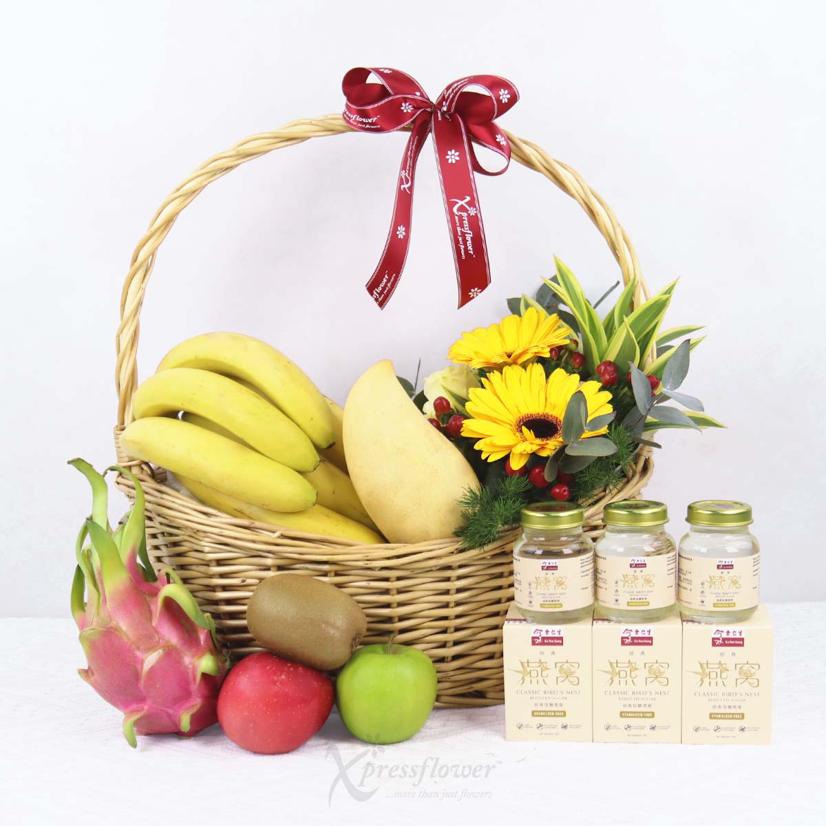 HE2507 Blooming Health Fruits & Eu Yan Sang Birds Nest Hamper 1b