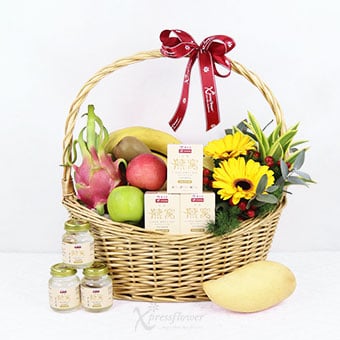 Blooming Health (Fruits & Eu Yan Sang Bird's Nest Hamper)