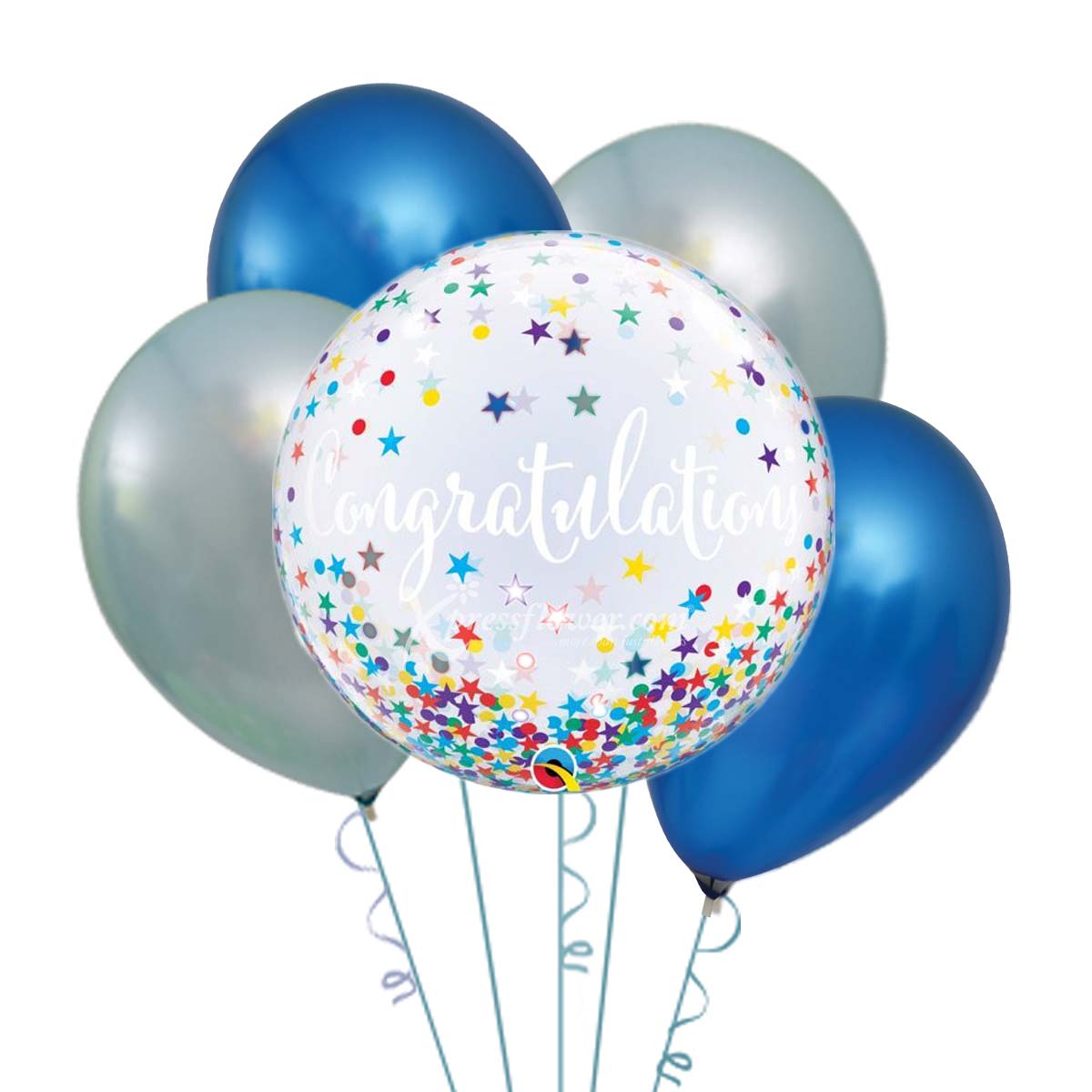 Heartiest Congratulations (6 Helium Balloons)