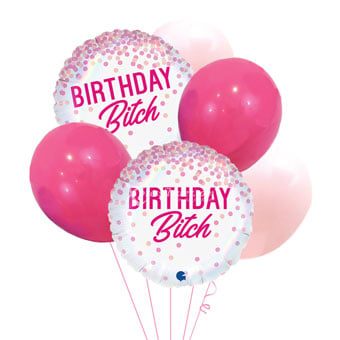 B**ch’s Birthday (6 Helium Balloons)