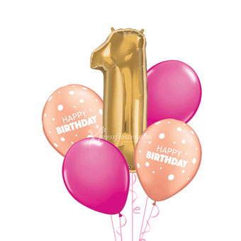 Full Month Girl (Number Helium Balloons)