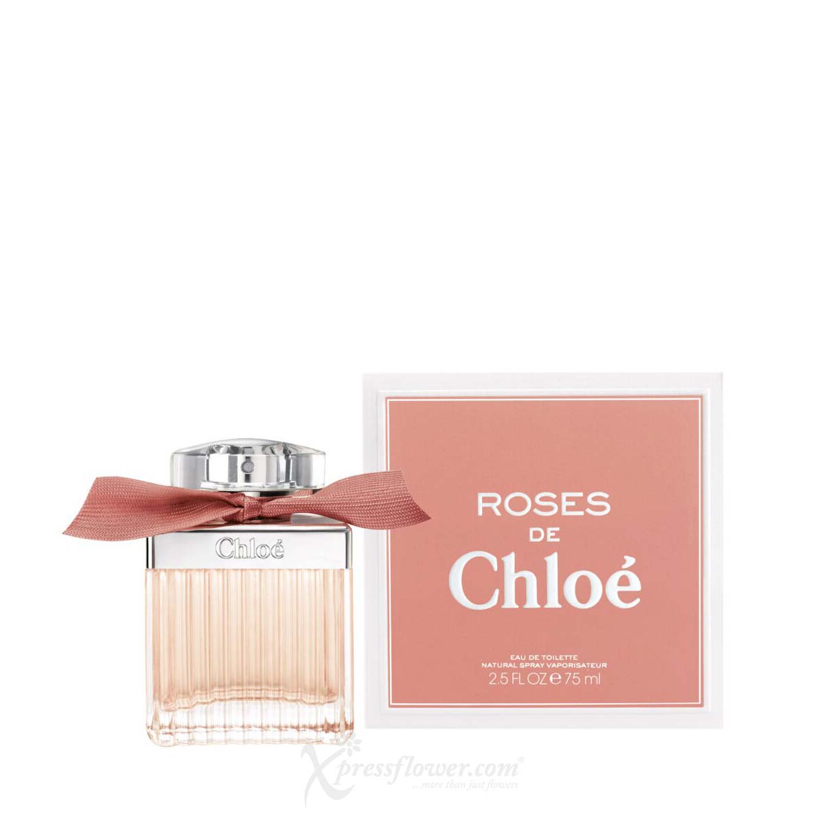 FHR2302_Rosy Romance 3 Pink Roses with Chloe Perfume 1c