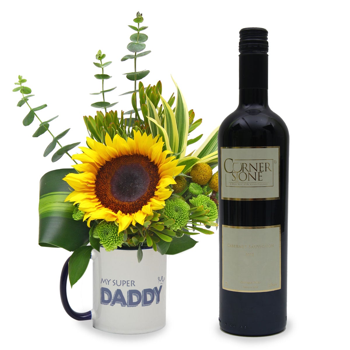 Ever Supportive (1 Sunflower with Cornerstone Cabernet Sauvignon)