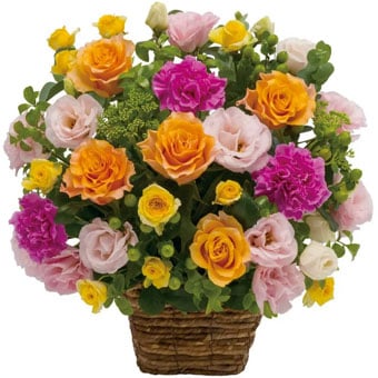 Arrangement of Multi-coloured Flowers (JP)