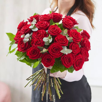 24 Red Rose Hand-tied (UK)