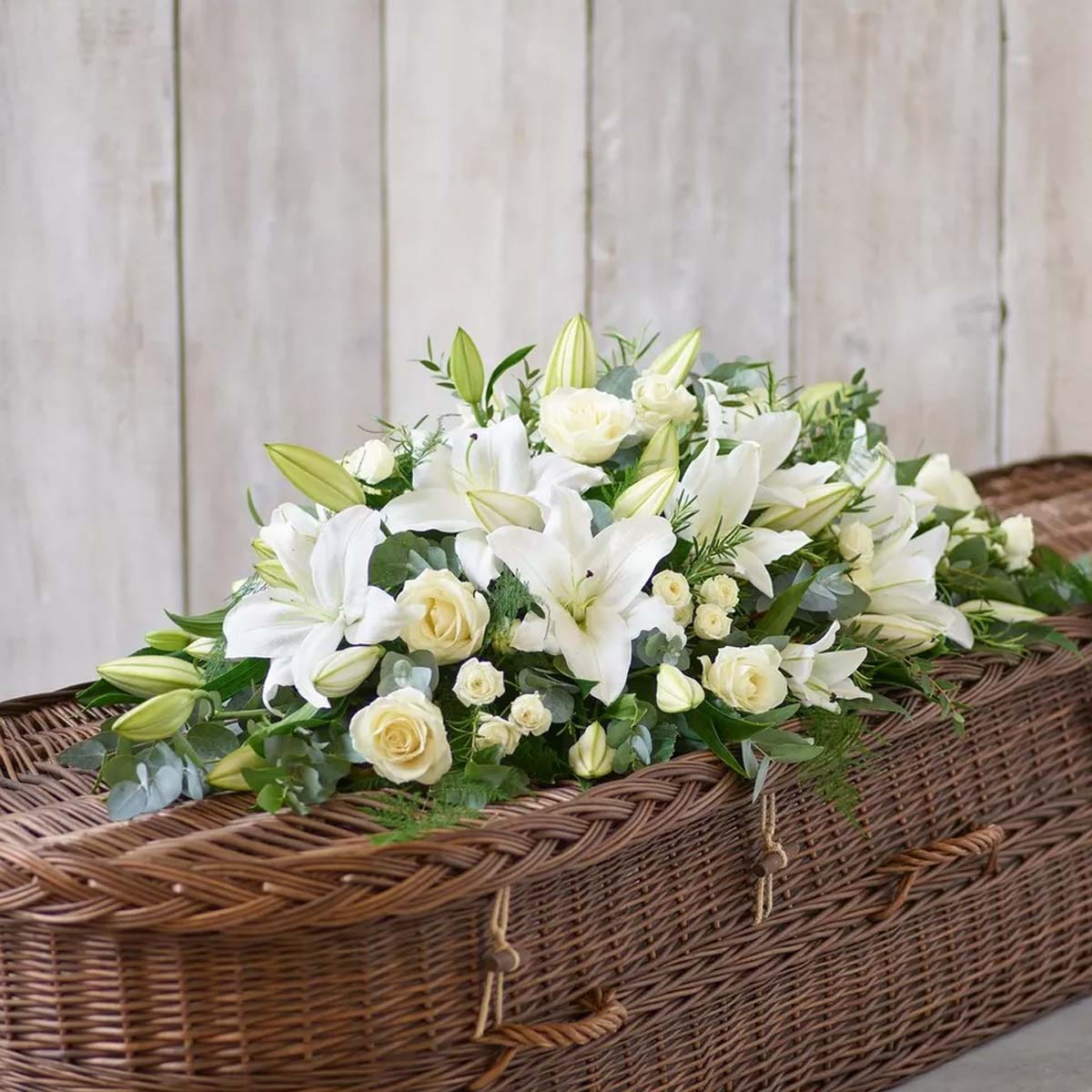Lily and Rose Casket Spray (UK)