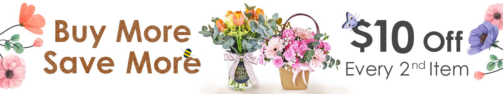 Mother's Day Bundle Deal: Extra $10 off for every additional item