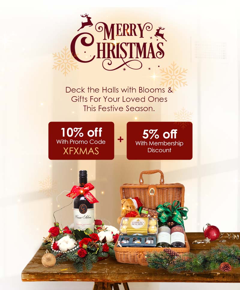 Celebrate Christmas filled with love & warmth with our heartwarming Christmas Flowers & Gifts!