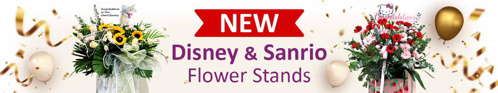 NEW Disney & Sanrio Flower Stands! Perfect for Grand Openings and even Birthday Parties!