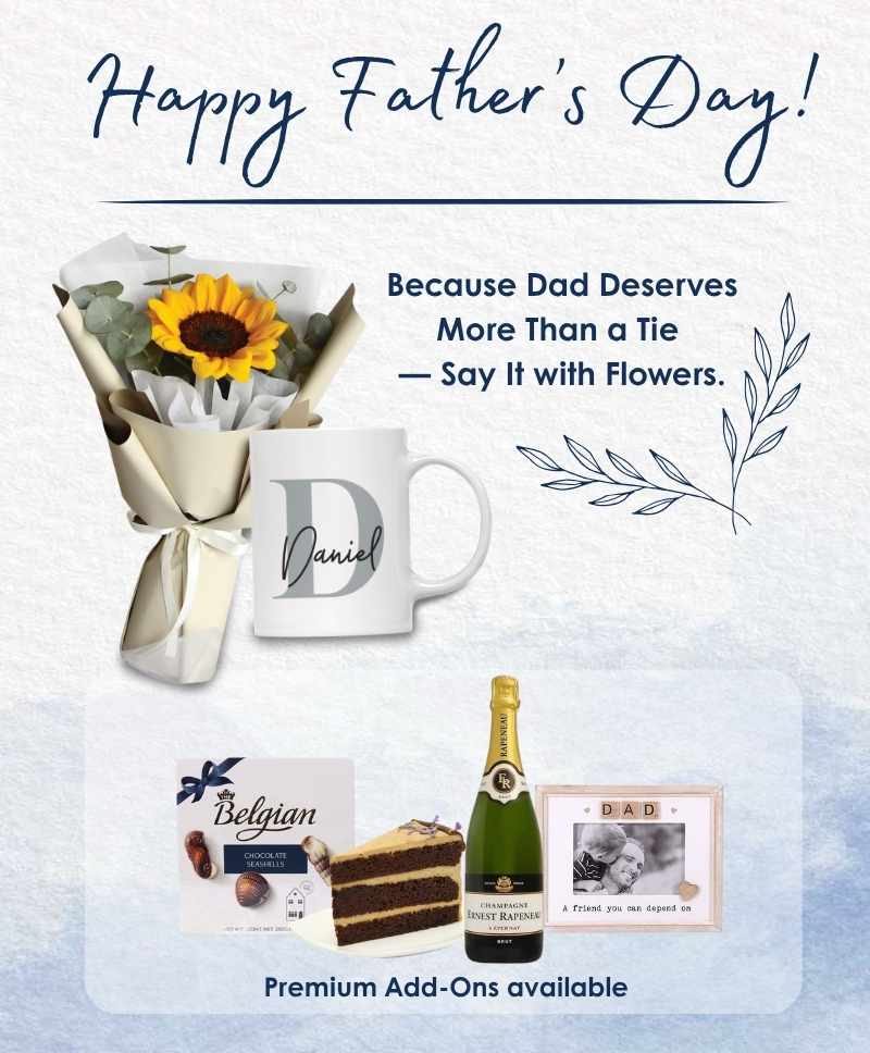 Celebrate Father's Day this 15th June with these flowers & gifts!