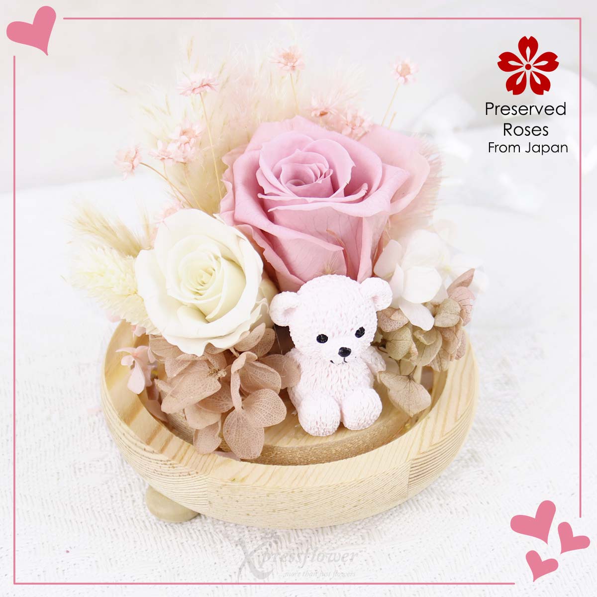 MDPR2471_glow-of-love-preserved-pink-rose-with-bear-figurine_1c