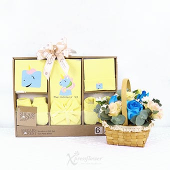 Snuggle Blooms (New Born Baby Hamper)