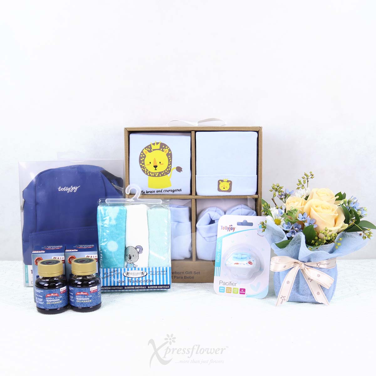 NB2543 Hopeful Breeze New Born Baby Hamper 1b