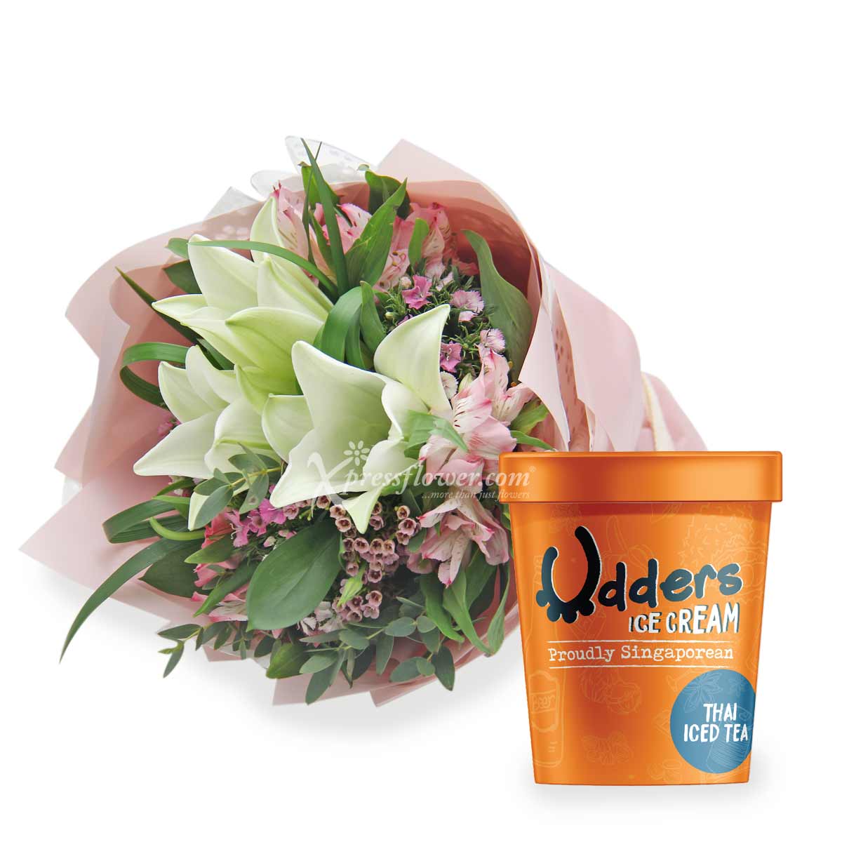 UD2003 Snow Queen udders with flower