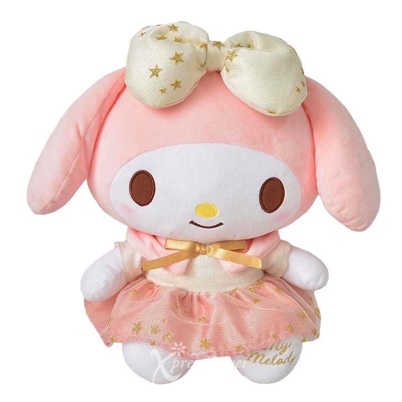 My Melody Gold Giltter Stars Plush
