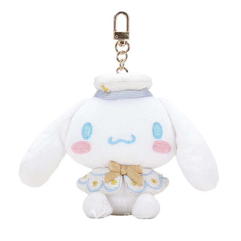 Gold Glitter Stars Cinnamoroll Keychain