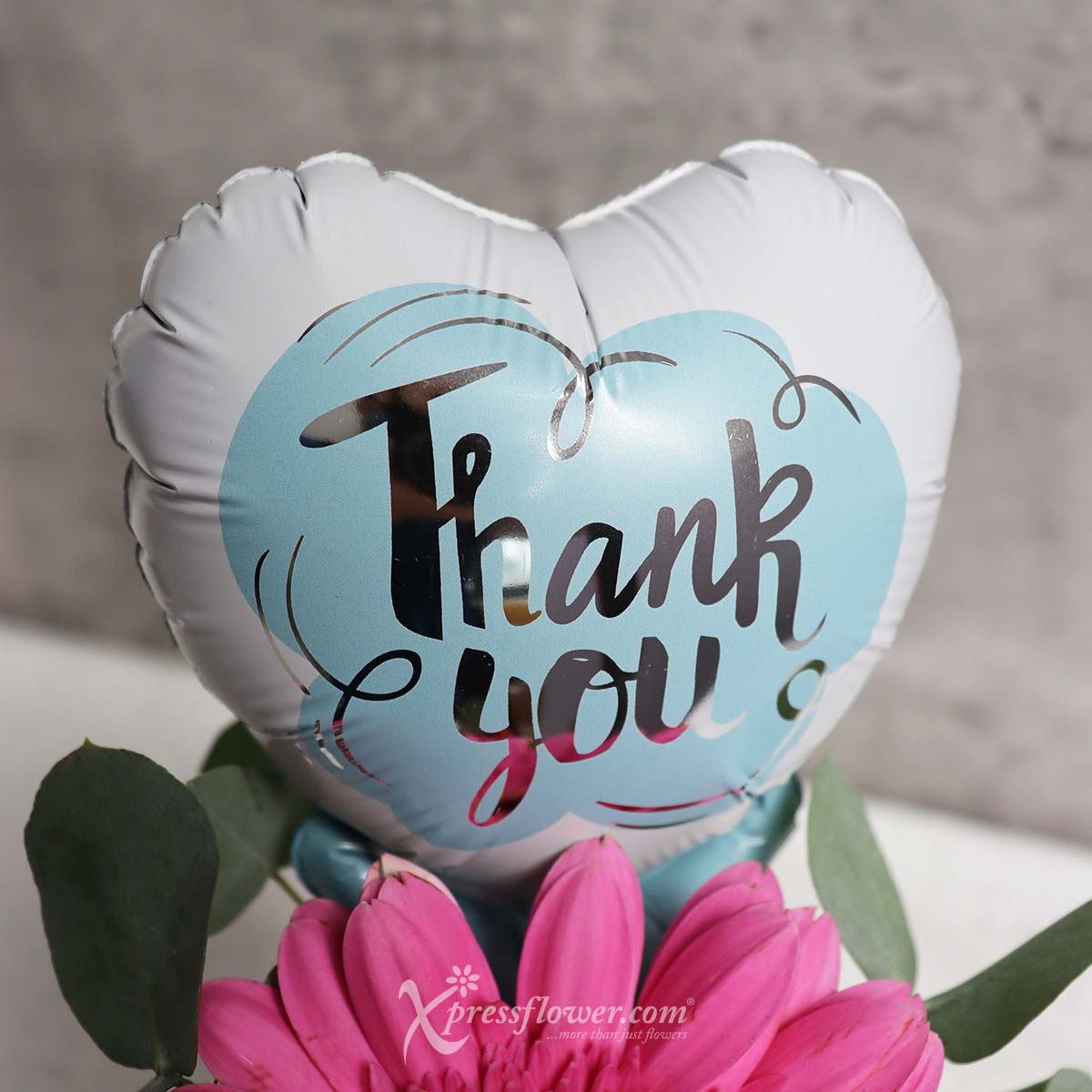 KS2202 Thankful (1 Dark Pink Gerbera with 5