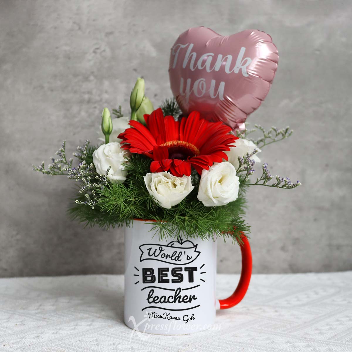 KS2203 World Best Teacher Mug Arrangement