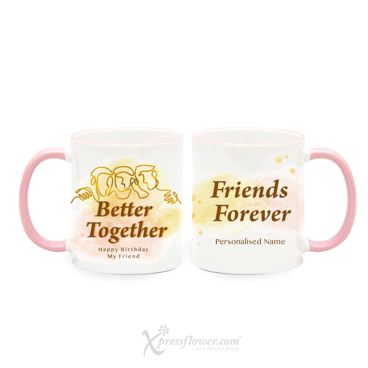 KS2210 Buddy Society Red Roses Personalised Cup 1b