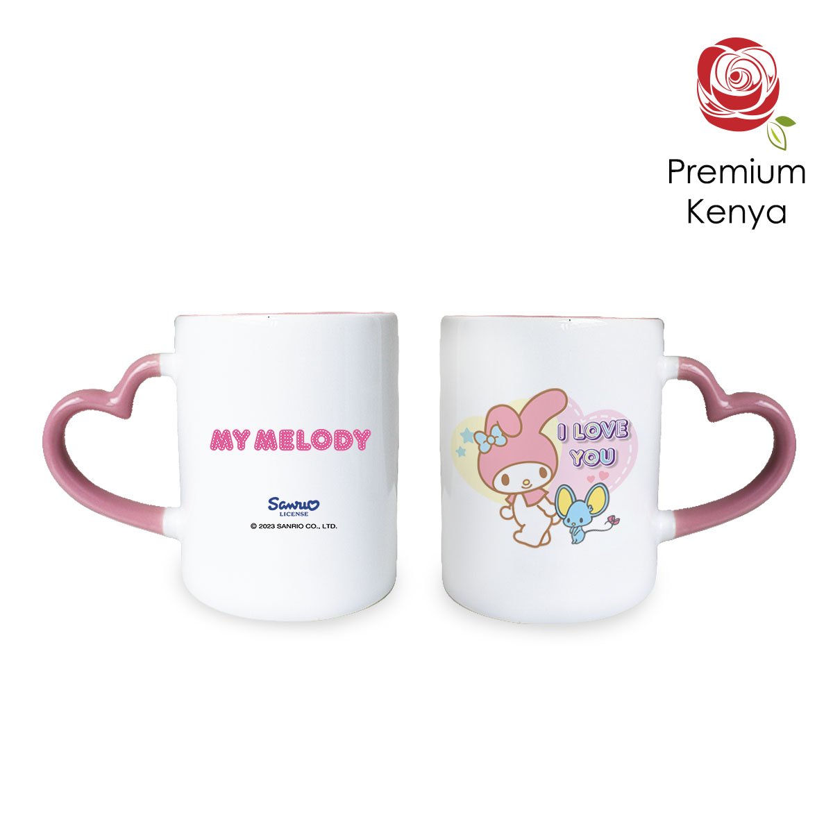 SNMG2302 Charming Melody (6 Dark Pink Roses with Sanrio Mug) 1b