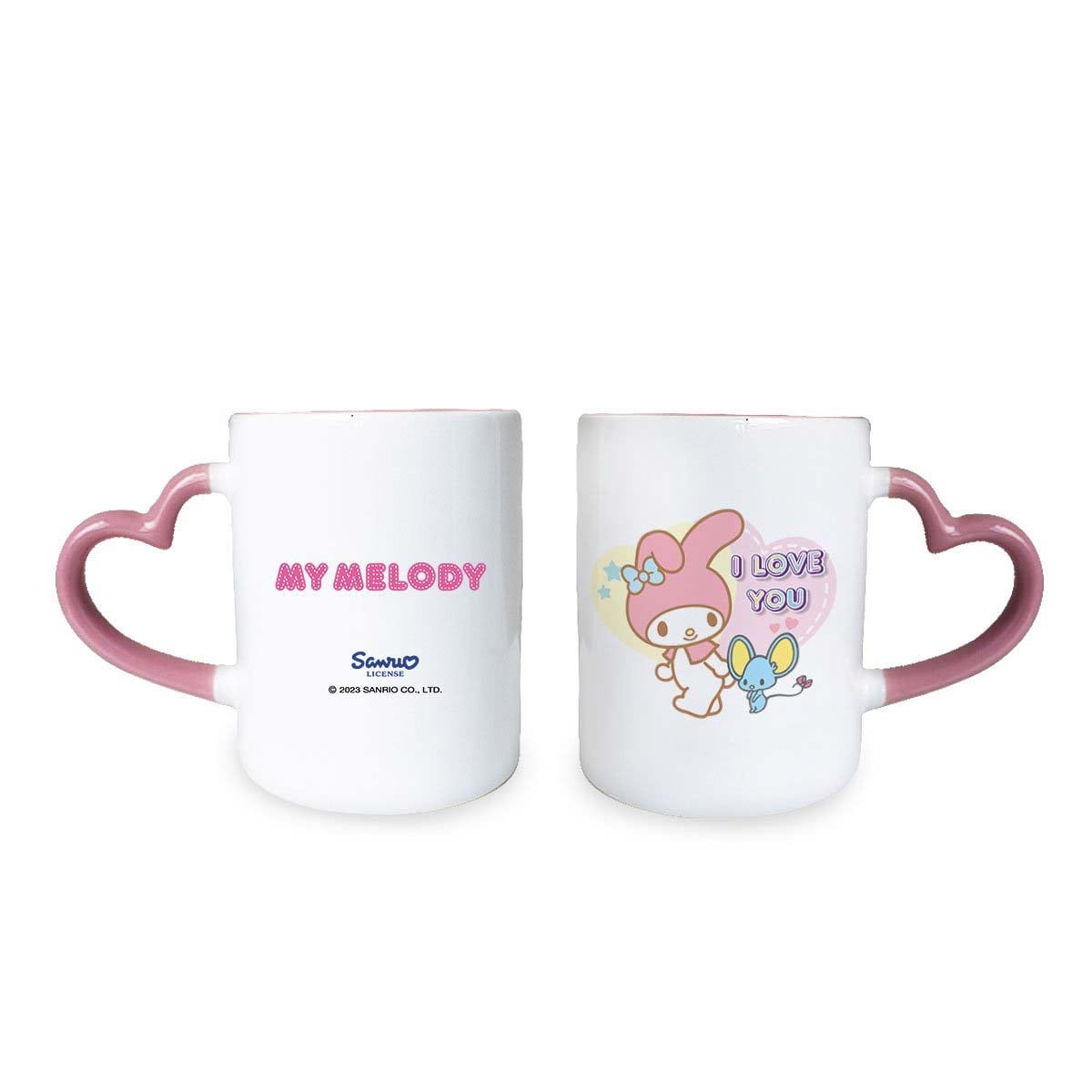 snmg2302 charming melody 6 dark pink roses with sanrio mug new 1b