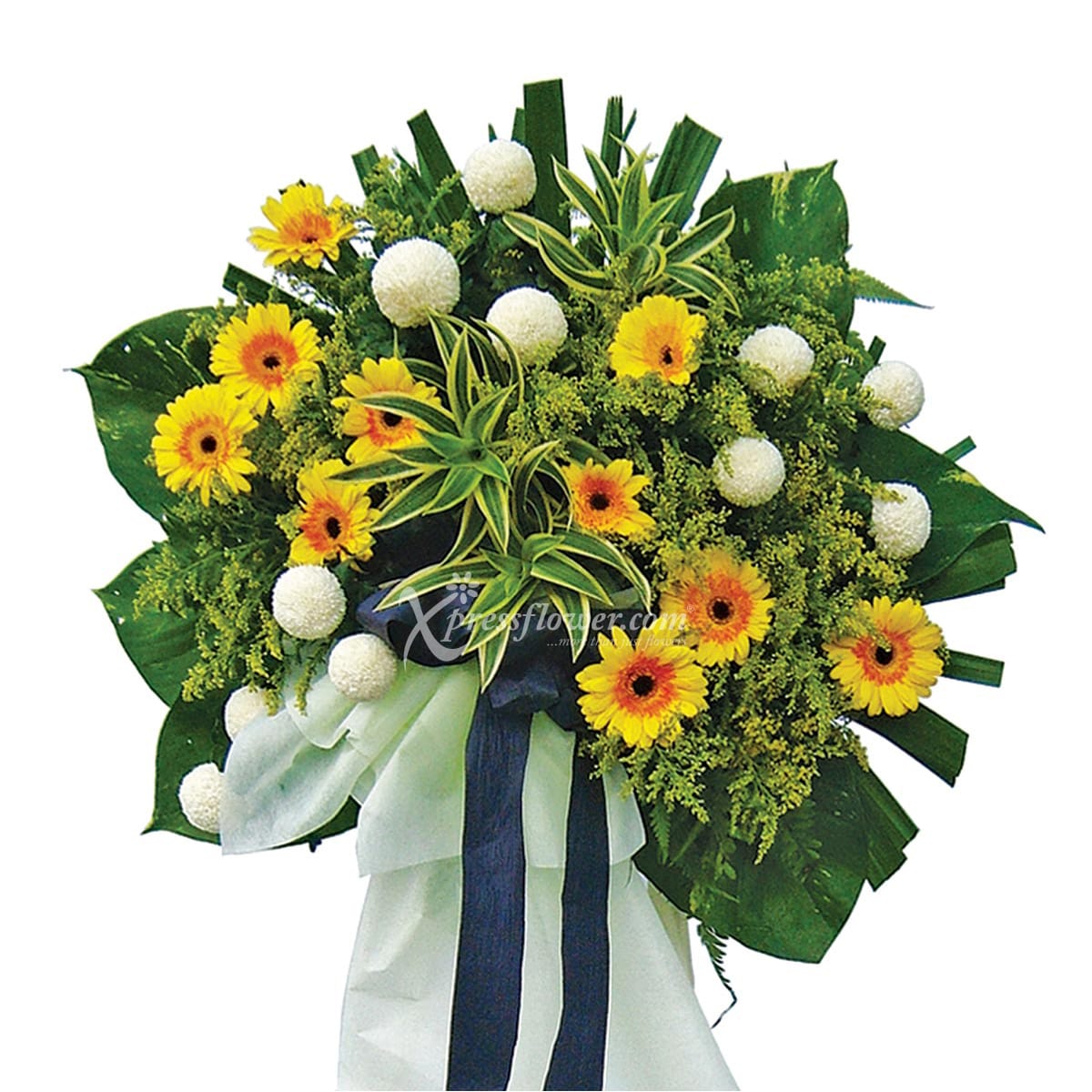 Fond Memories (Funeral Condolence Flower Wreath)