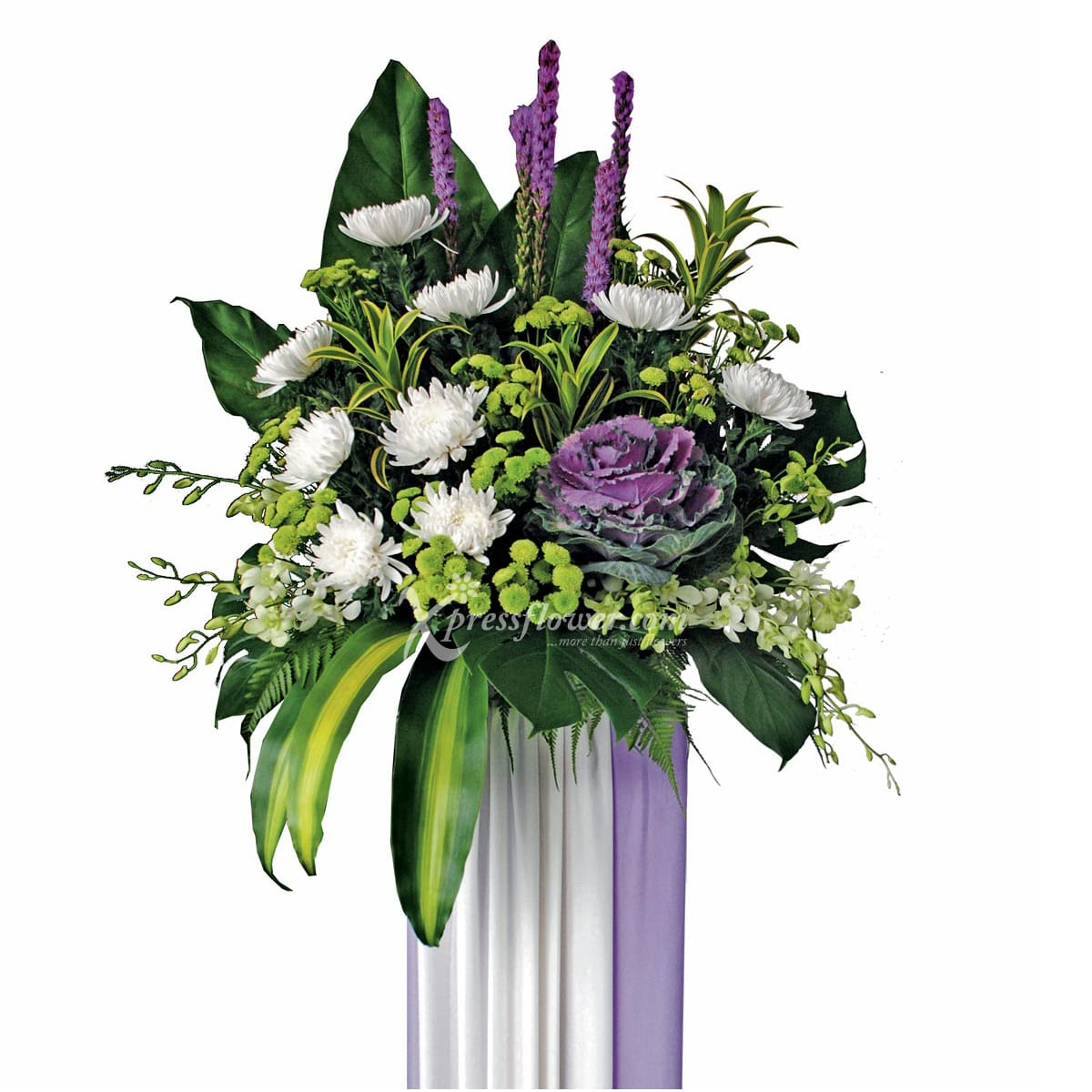 Mellow Melancholy (Funeral Condolence Flower Wreath)