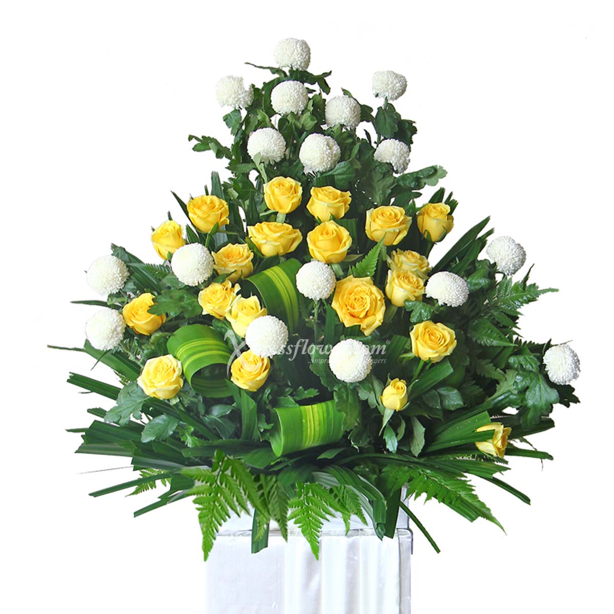 Lasting Moments (Funeral Condolence Flower Wreath)
